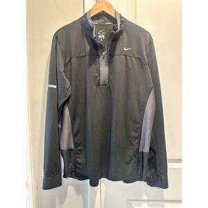 Nike Men's Black Lightweight Quarter Zip XL